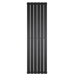 Steel bathroom radiator 1600x452 black