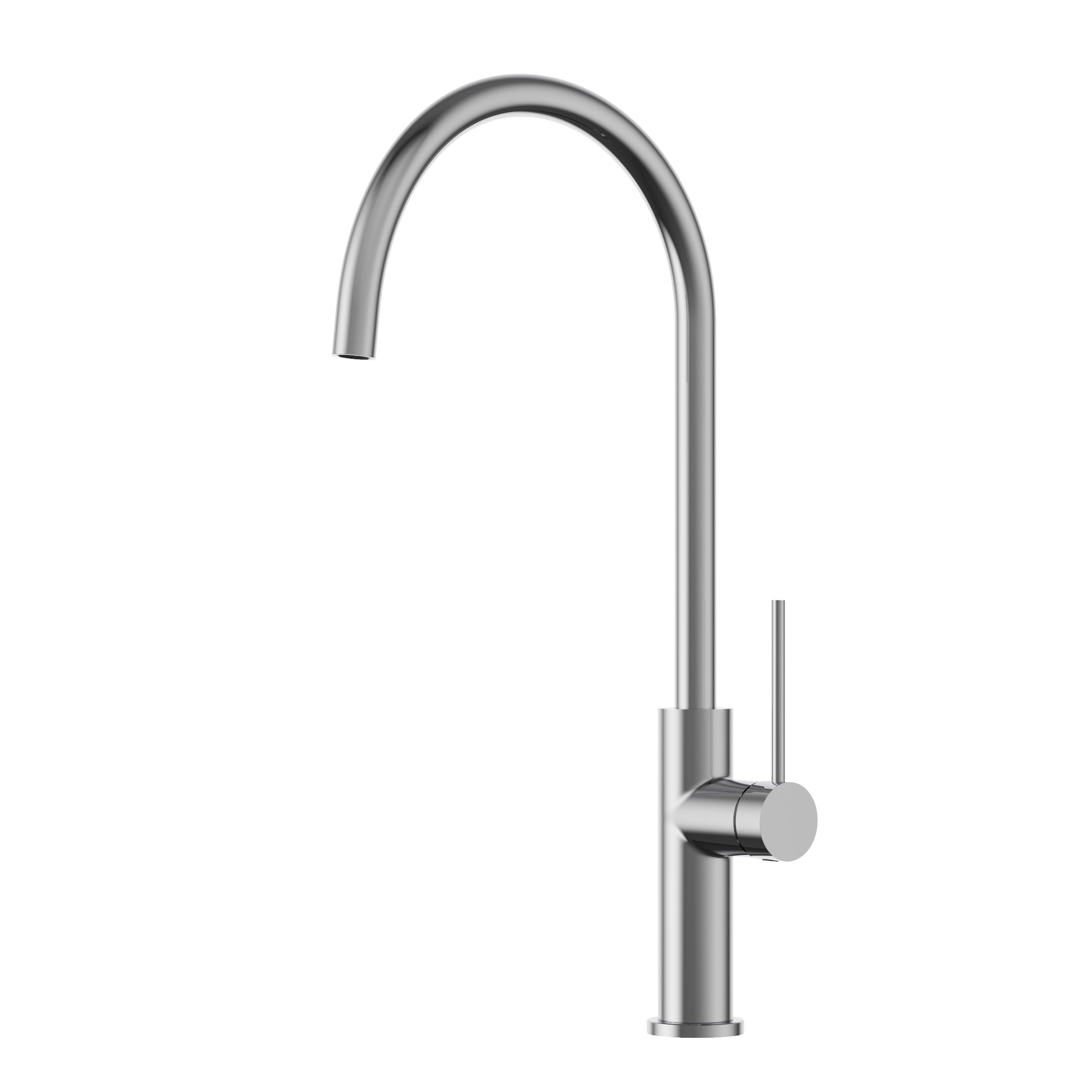 Deco slim chrome kitchen faucet