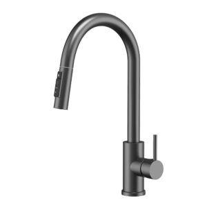 Bateria kuchenna Taru slim trójdrożna gun metal